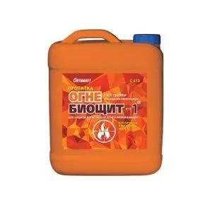 Огнебиозащитный препарат Огне-Биощит 1 группы (красный) 10л Оптимист